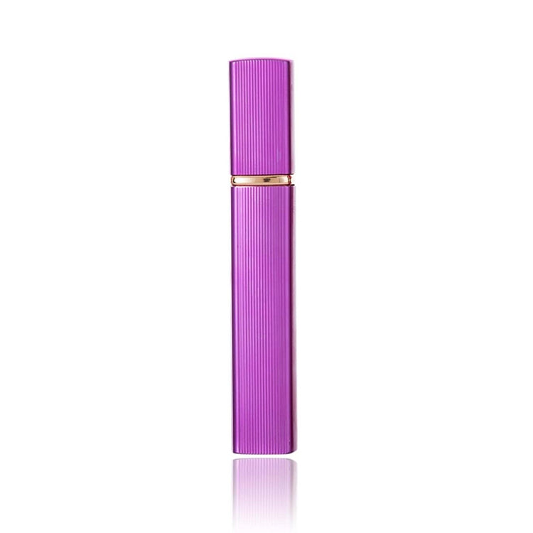 12ml Aluminum Perfume Bottle Metal Discharge Bottle Convenient Travel Square Spray Bottle Purple