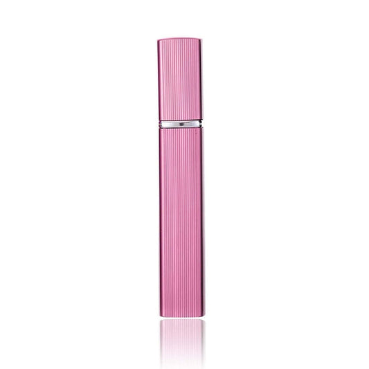 12ml Aluminum Perfume Bottle Metal Discharge Bottle Convenient Travel Square Spray Bottle Pink