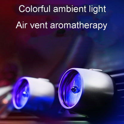 Car Fragrance Super Engine Car Air Conditioning Aroma Diffuser Outlet Ornament Model Bright Silver Blue Light